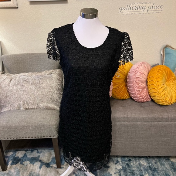 Passion of Essence Dresses & Skirts - Blush Nude Crochet Lace Sheath Dress by Michael K